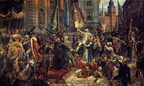 Ilustracja - obraz Jana Matejki "Konstytucja 3 Maja 1791 roku"